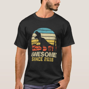 Kinder 4 Geburtstag Dinosaurier Rex Phantastisch 2 T-Shirt
