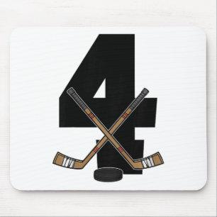 Kinder 4. Geburtstag Eishockey Kinder Kleinkind Ju Mousepad