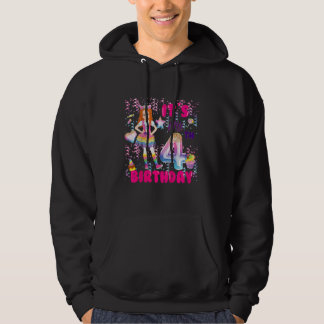 Kinder 4 Geburtstagskinder 4 Jahre Rothaarige 4 Ja Hoodie