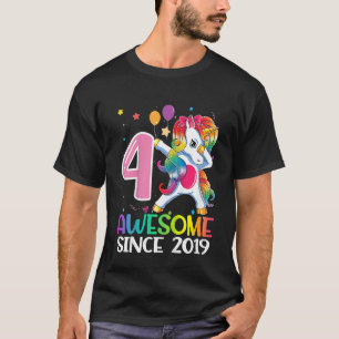 Kinder 4 Jahre alt Phantastisch seit 2019 Dabbing T-Shirt