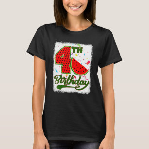 Kinder 4 Jahre alt Wassermelone Tropische Früchte  T-Shirt