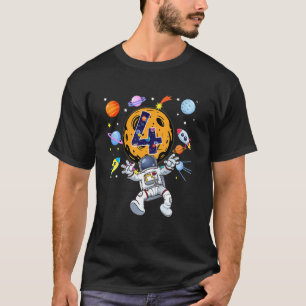 Kinder 4 Jahre alter Astronaut Junge Mädchen 4. Ge T-Shirt