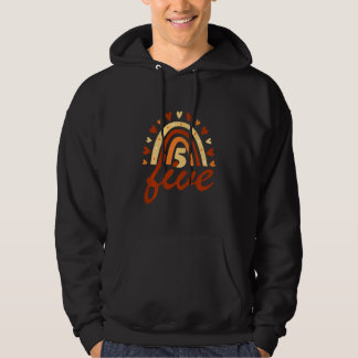 Kinder 5. Geburtstag 5 Jahre alt Geburtstag Rainbo Hoodie