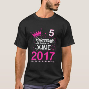 Kinder 5. Geburtstag T-Shirt Rosa Prinzessinnen si