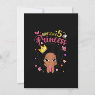 Kinder 5 Jahre alt 5. Geburtstag Prinzessin Funny  Einladung