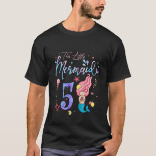 Kinder 5 Jahre alt Diese Meerjungfrau ist das fünf T-Shirt
