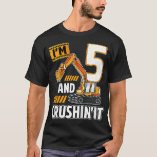 Kinder 5 Jahre alte Fahrzeuge Baukasten Bir T-Shirt