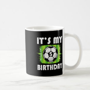 Kinder 5 Jahre alte Kinder Fußballspieler 5. Gebur Kaffeetasse