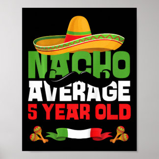 Kinder 5 Jahre alte mexikanische Fiesta 5. Geburts Poster