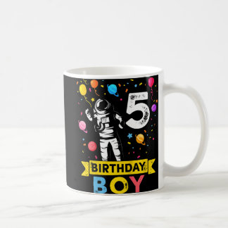 Kinder 5 Jahre Junge Astronaut 5. Geburtstag Junge Kaffeetasse