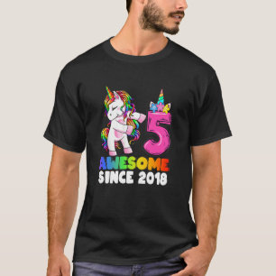 Kinder 5 Jahre Junge Teens Flossen Einhorn 5. T-Shirt