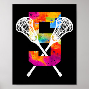 Kinder 5 Jahre Lacrosse 5. Geburtstag Poster