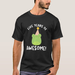 Kinder 5 Jahre Phantastischen Frosches 5. Geburtst T-Shirt