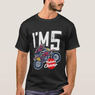 Kinder 5Geburtstagskuz, Dirt Bike, Zukunft C T-Shirt