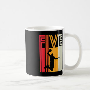 Kinder 5th Birthday Basketball Lover Geschenk 5 Ja Kaffeetasse
