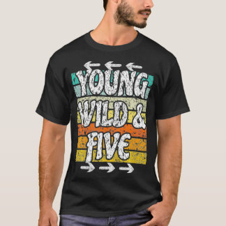 Kinder 5th Birthday Girl Boy Ich bin schon 5 T-Shirt