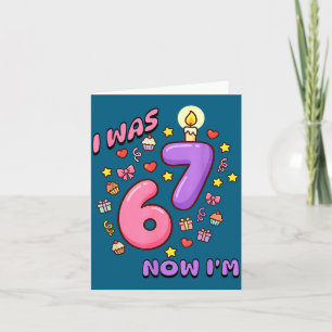 Kinder 6 7 Jahre alt 7. Geburtstag Karte