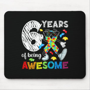 Kinder 6. Autismus-Geburtstagsfeier Sechsjähriger Mousepad