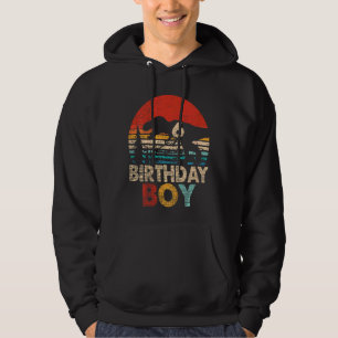 Kinder 6. Dinosaurier Geburtstag Junge Rex 6 Jahre Hoodie
