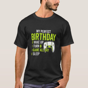 Kinder 6. Geburtstag für Jungen 6 Jahre altes Vide T-Shirt