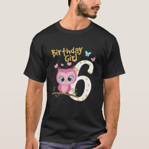 Kinder 6. Geburtstag für Mädchen Schüssel Geburtst T-Shirt