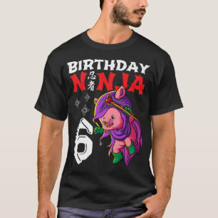 Kinder 6 Jahre alt Kawaii Niedliches Schwein Japan T-Shirt