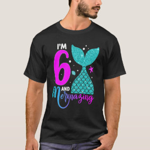 Kinder 6 Jahre alt Mädchen Zweites 6. Geburtstag M T-Shirt