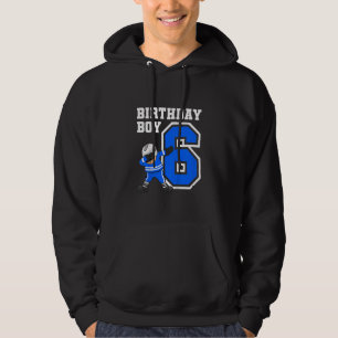 Kinder 6 Jahre alter Eishockey Spieler 6. Geburtst Hoodie