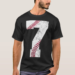 Kinder 7. Geburtstag 2016 Baseball Boys Kids Seven T-Shirt