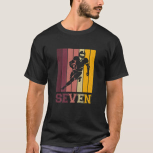 Kinder 7. Geburtstag für Boys Football Player 7 Ja T-Shirt