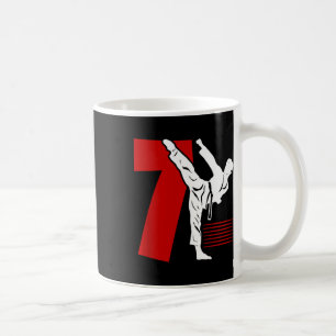Kinder 7. Geburtstag Karate 7 Jahre alte Karate-Ge Kaffeetasse