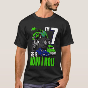 Kinder 7 Jahre alt 7. Geburtstag Monster Trucks Ju T-Shirt