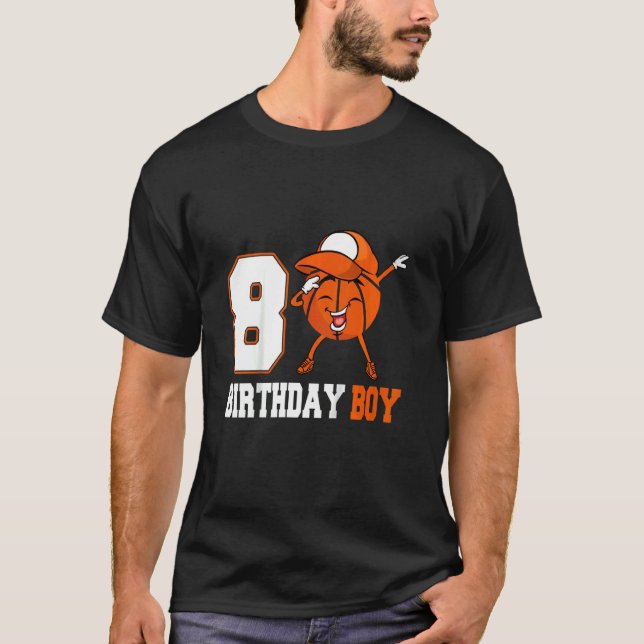 Kinder 7 Jahre alt Betäubung Basketball 7. Geburts T-Shirt (Vorderseite)