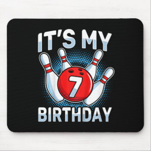 Kinder 7 Jahre alt Bowling 7. Geburtstagsparty Jun Mousepad