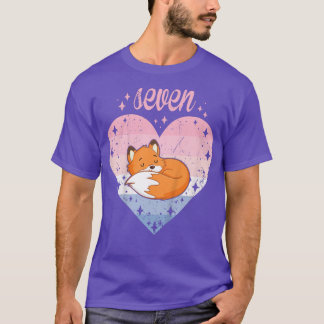 Kinder 7 Jahre alt Niedlich für Geburtstagskinder  T-Shirt