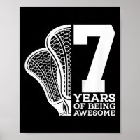 Kinder 7 Jahre Phantastisch Lacrosse 7. Geburtstag
