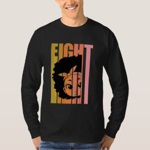Kinder 8 heute Black Girl Queen Retro 8. Afro Hair T-Shirt
