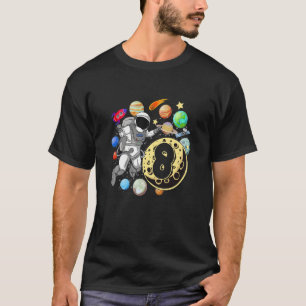 Kinder 8 Jahre alt Geburtstag Junge Astronaut 8. G T-Shirt