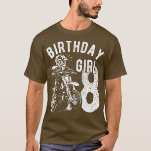Kinder 8 Jahre alt Kind Geburtstagskinder Dirt bik T-Shirt