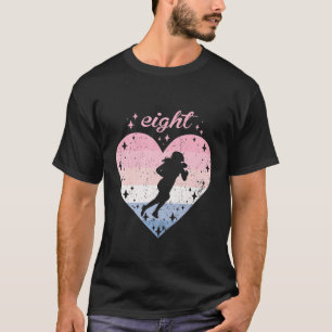 Kinder 8 Jahre alt Niedlicher amerikanischer Fußba T-Shirt