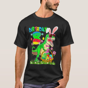Kinder 8 Jahre alt T Rex Dinosaurier Osterfest Son T-Shirt