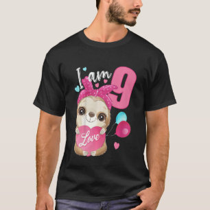Kinder 9 Jahre alt 9 Geburtstag Outfit Boy Girl Sl T-Shirt