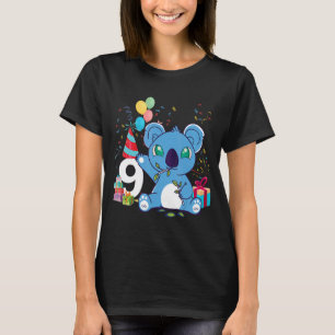 Kinder 9 Jahre alt Koala 9. Geburtstag Koala T-Shirt