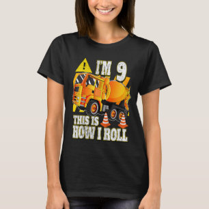 Kinder 9 Jahre alter Betonmischwagen T-Shirt