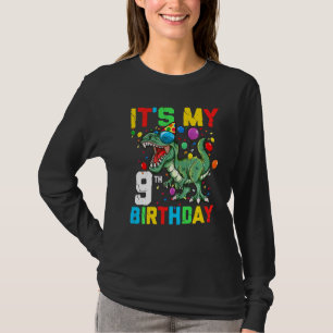 Kinder 9 Jahre Dinosaurier Es ist mein 9. Geburtst T-Shirt