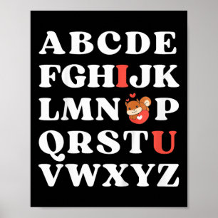 Kinder Abc Ich Liebe Euch Kinder Eichhörnchen Vale Poster