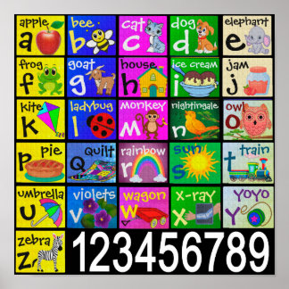 Kinder ABC Poster