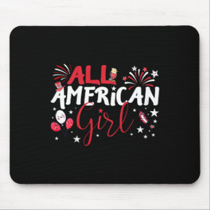 Kinder alle amerikanischen Mädchen für Unabhängigk Mousepad