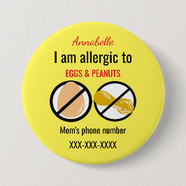 Kinder allergisch zu den Erdnüssen und zu Eiern Button