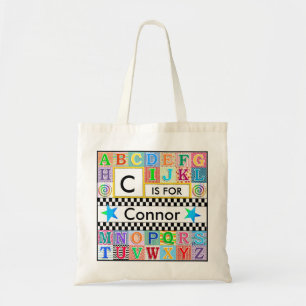 Kinder Alphabet Kunst, Dichtung und Musik Tragetasche